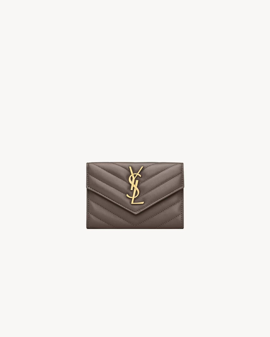 YSL CASSANDRE MATELASSÉ SMALL ENVELOPE WALLET IN LAMBSKIN