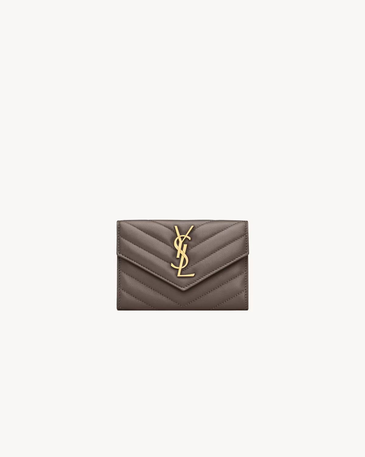 YSL CASSANDRE MATELASSÉ SMALL ENVELOPE WALLET IN LAMBSKIN