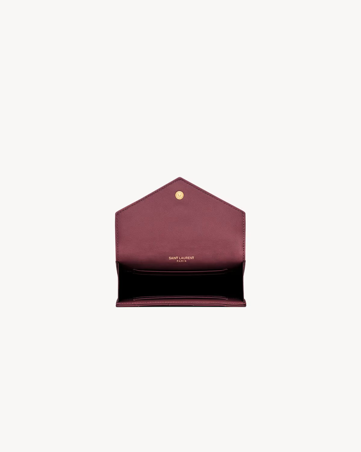 YSL CASSANDRE MATELASSÉ SMALL ENVELOPE WALLET IN LAMBSKIN