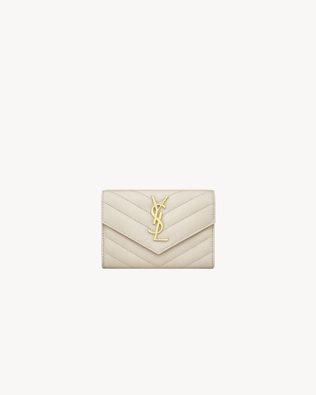 YSL CASSANDRE MATELASSÉ SMALL ENVELOPE WALLET IN LAMBSKIN