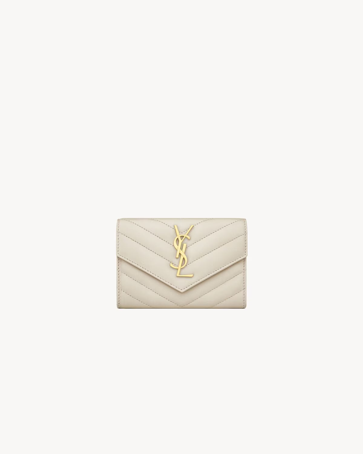 YSL CASSANDRE MATELASSÉ SMALL ENVELOPE WALLET IN LAMBSKIN