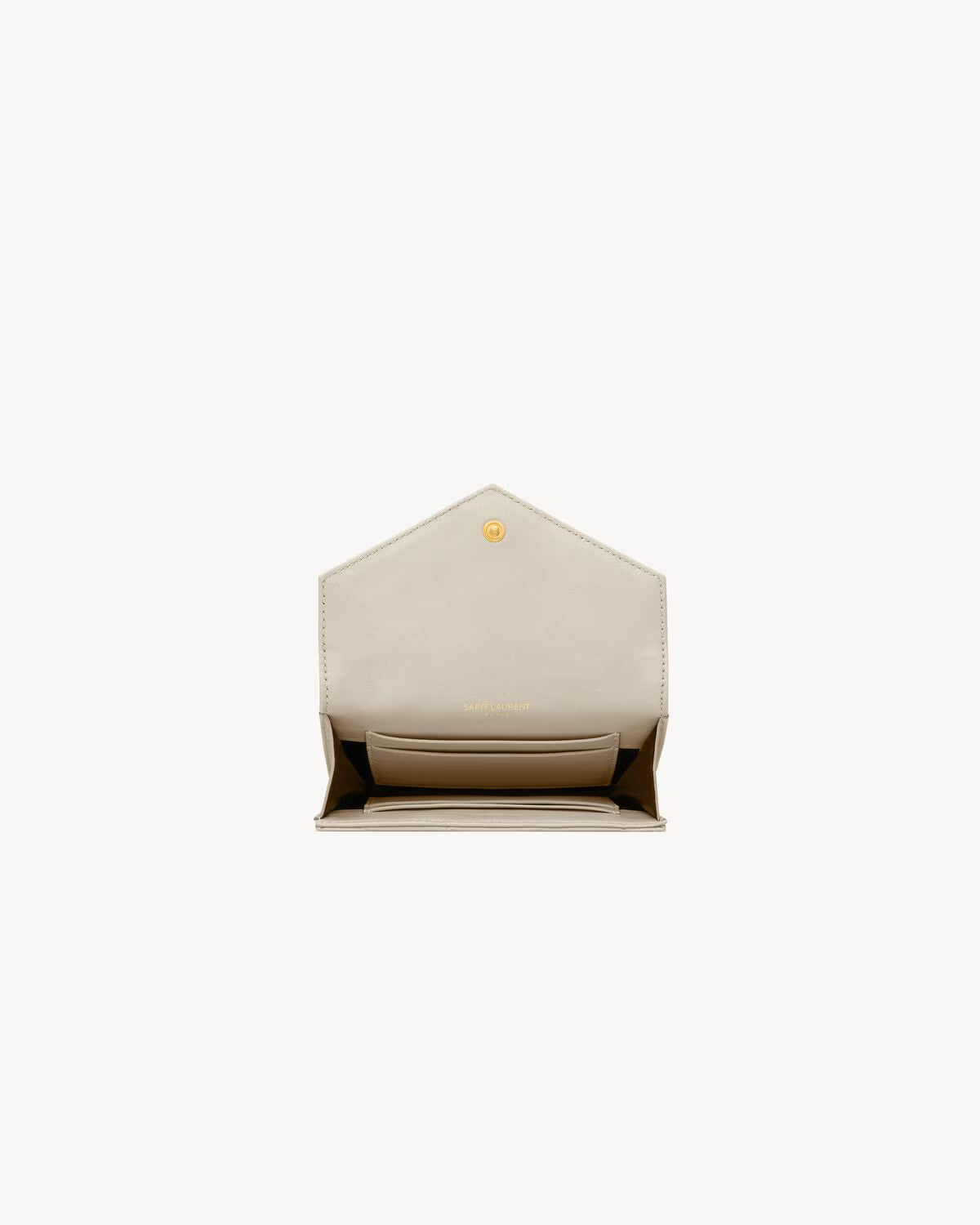 YSL CASSANDRE MATELASSÉ SMALL ENVELOPE WALLET IN LAMBSKIN
