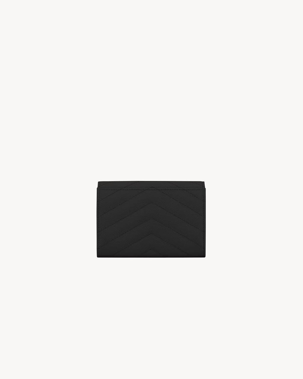 YSL CASSANDRE MATELASSÉ SMALL ENVELOPE WALLET IN GRAIN DE POUNDRE LEATHER
