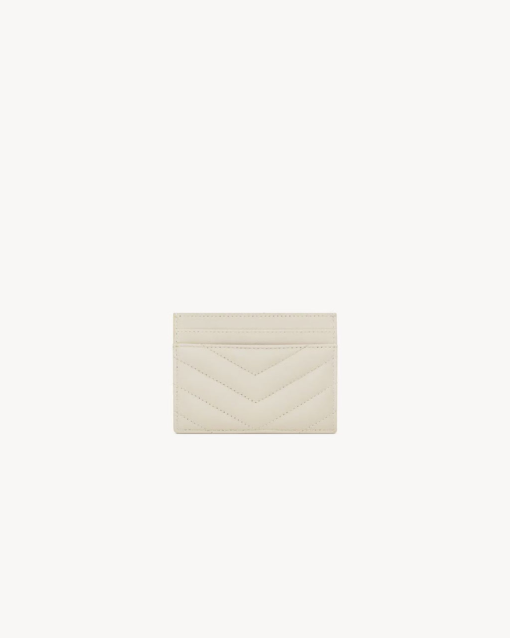 YSL CASSANDRE MATELASSÉ CARD CASE IN LAMBSKIN