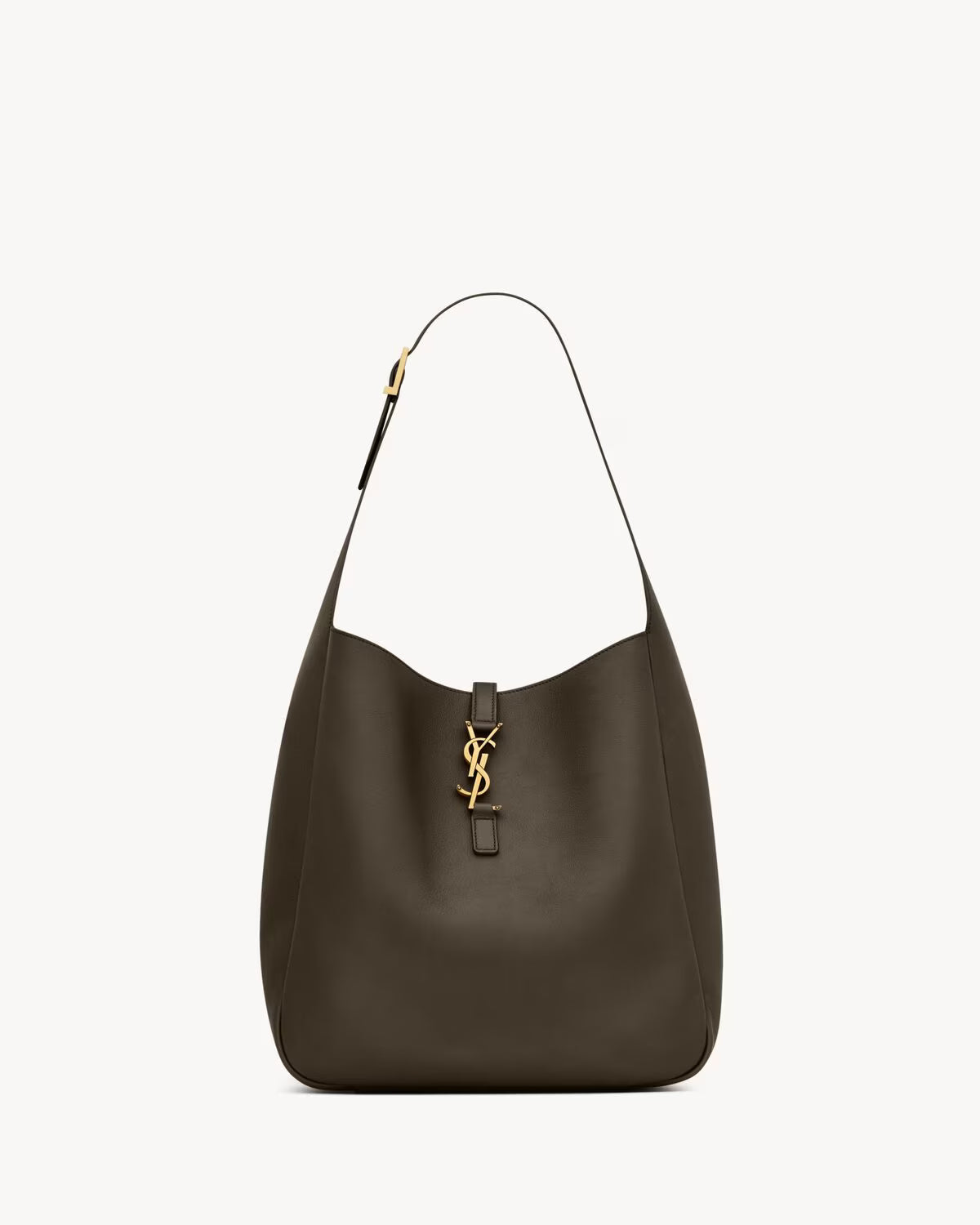 YSL LE 5 À 7 SUPPLE LARGE IN GRAINED LEATHER