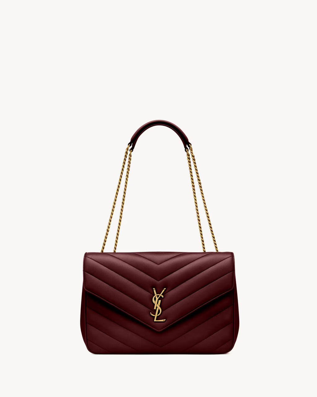YSL LOULOU LARGE IN MATELASSÉ LAMBSKIN